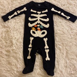 SKELETON HALLOWEEN ONESIE